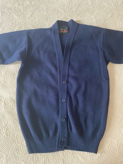Navy school cardigan