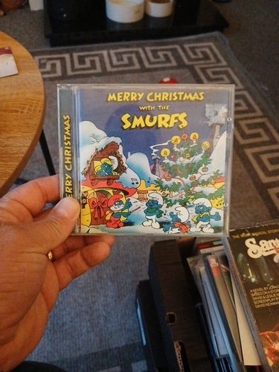 Vintage Merry Christmas With The Smurfs 1983