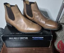 brown sketchers boots