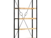 5-Tier Bookcase 90x30x180 cm Solid Mango Wood