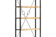 5-Tier Bookcase 90x30x180 cm Solid Mango Wood