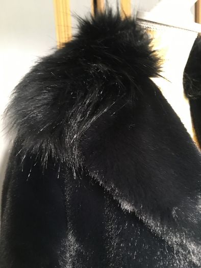 Diane von Furstennerg faux fur coat, new, size M