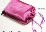 Angel Card Tarot Card Satin Bag Purple With Drawstrings 13x20cm New