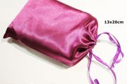 Angel Card Tarot Card Satin Bag Purple With Drawstrings 13x20cm New