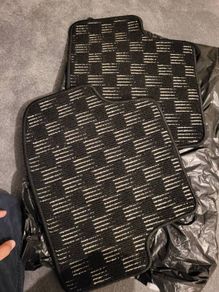 Gold MK7 back / passenger seats car mat 2 piece