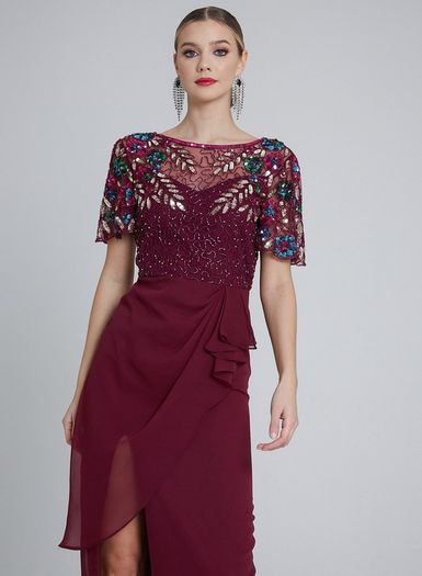 Virgos Lounge Embellished Ariann Maxi Dress