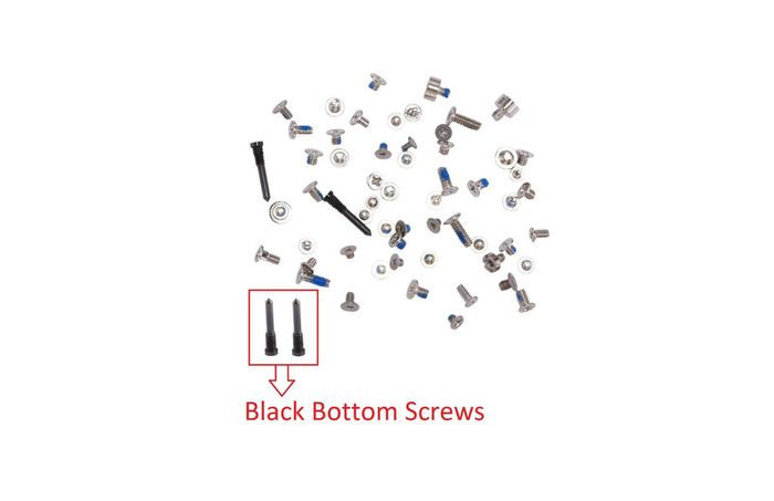 For iPhone X Full Complete Screw Set Repair Fix With 2 Black Bottom Screws New - FHT34IPFC