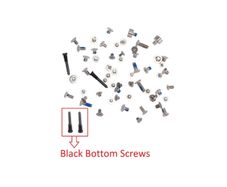 For iPhone X Full Complete Screw Set Repair Fix With 2 Black Bottom Screws New - FHT34IPFC