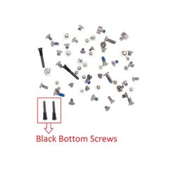 For iPhone X Full Complete Screw Set Repair Fix With 2 Black Bottom Screws New - FHT34IPFC