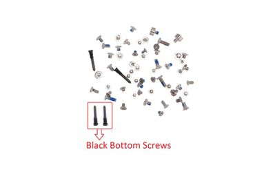 For iPhone X Full Complete Screw Set Repair Fix With 2 Black Bottom Screws New - FHT34IPFC