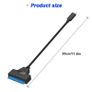 SATA to USB Adapter, USB Type C to SATA External Hard Drive Converter for 2.5 inch SATA HDD SSD,Support UASP 6Gbps SATA to USB C Adapter Cable Image 7