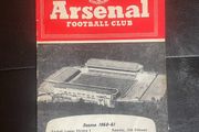 Arsenal v Leicester 1960 Match Programme
