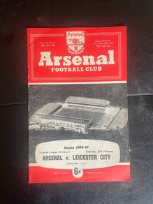 Arsenal v Leicester 1960 Match Programme