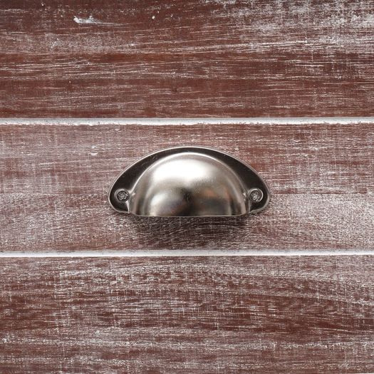 Side Cabinet Brown and White 60x30x75 cm Paulownia Wood