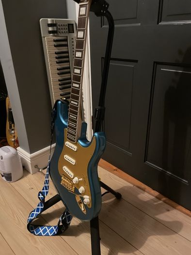 Used Fender Squire 40th Anniversary Stratocaster for Sale.