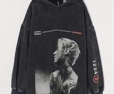 H&M Justin Bieber Hoodie Size 10!