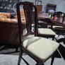 mahogany extensible tables+ 6 chairs Image 5