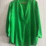 Green Blouse with/Without Sulk Scarf Image 3