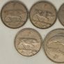 Ireland Shilling and Florin Lot 1954 1951 1959 1962 Shillings 1964 Florin Image 7