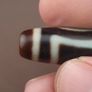 Antique Hiamalayn Tibetan circle & Square Eyes Agate Dzi Bead Amulet Pendant Image 5