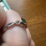 Emerald & Diamond Rose Gold Ring Image 2