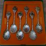 Vintage - Set Of Six Silver Plated Souvenir Spoons In Case Perth WA Image 4