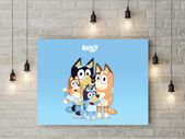 Bluey cartoon printed Wall picture 3mm foamex board printed picture on it wall board wall decor wall art picture