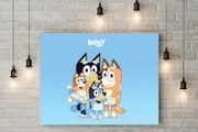 Bluey cartoon printed Wall picture 3mm foamex board printed picture on it wall board wall decor wall art picture