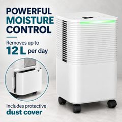 12L Day Dehumidifier for Bedrooms Bathrooms and Small Rooms