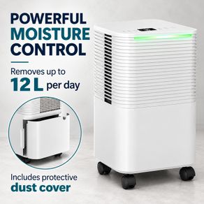 12L Day Dehumidifier for Bedrooms Bathrooms and Small Rooms