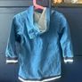 Denim hoodie dress for girls Image 2