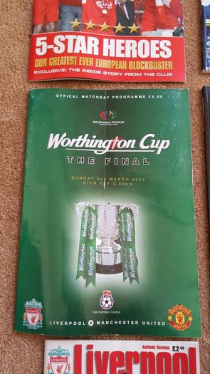 Liverpool football programmes and magazines