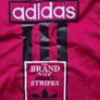 Adidas vest retro vintage Gilet red top adibreak shirt t-shirt poppers D164 Size S small the Brand Image 5
