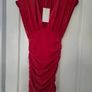 Zara short dress with shoulder pads Red Image 2