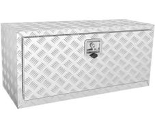 Underbody Truck Box, 914 x 355 x 405 mm Pickup Storage Box, Heavy Duty Aluminum Diamond Plate Tool Box with Lock and Keys, Waterproof