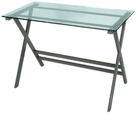 Desk with Clear Glass Top
