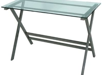 Desk with Clear Glass Top