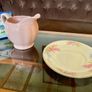 Arklow Pottery Ireland 1950s Cake or Sandwich Plate Gold Edge Image 3