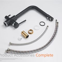BRAND NEW Filter Kitchen Faucets Deck Mounted Mixer Tap 360 Rotation with Water Purification Features Mixer Tap Crane For Kitchen WF-0175