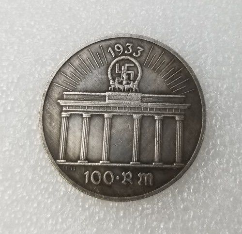 Ww2 Mark German Coin  Hitler Luftwaffe Swastika Nazi Warplane  Reichsmark