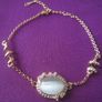 18K Rose Gold Filled simulated Opal & Diamonds Bracelet Image 5
