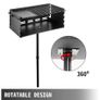 25x17 Inch Charcoal Grill Heavy Duty BBQ Single Post w/ Cooking Grate Adjustable Park-Style Camping Outdoor Image 5
