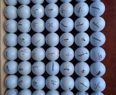 Mixed golf balls