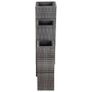 Garden Raised Beds 3 pcs Poly Rattan Grey Image 2