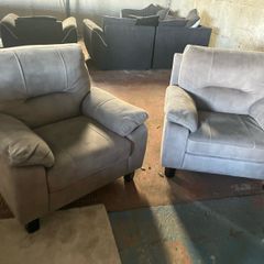 Matching beige armchairs sofa set furniture