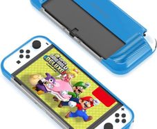 Ergo Grip Case for Nintendo Switch OLED, Soft Protective TPU Silicone Back Cover