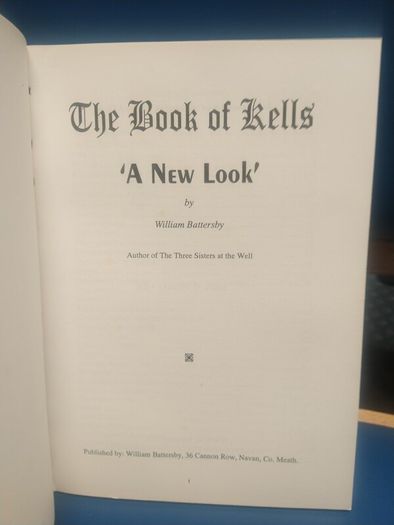 The Book of Kells - William Battersby