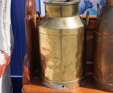 Continental Brass Milk Churn