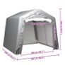 Storage Tent 240 x 240 cm Steel Grey Image 5