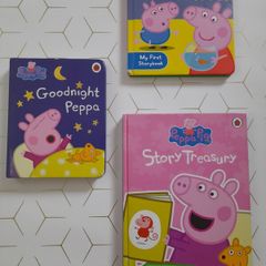 Peppa pigs books, goodnight Peppa, Peppa's first pet, Story Treasury